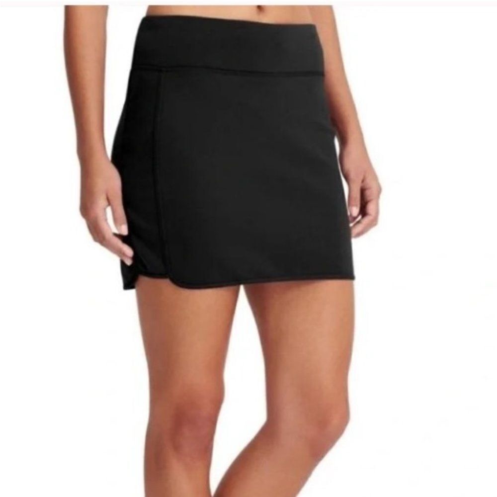 ATHLETA MEDIUM BLACK FLEECE LINED SKIRT
